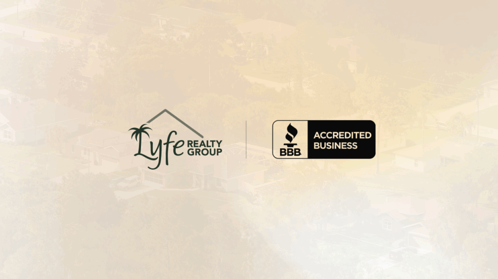 Logo of Lyfe Realty Group and BBB Accredited Business