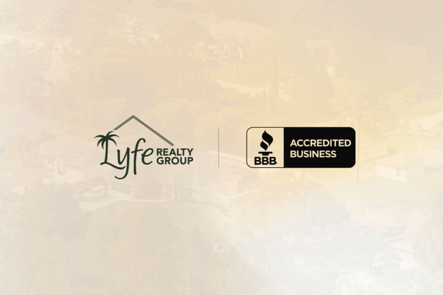 Logo of Lyfe Realty Group and BBB Accredited Business